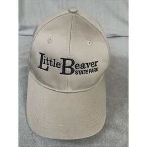 Port & Company Unisex OSFA Baseball Hat Tan Little Beaver State Park Embroidered